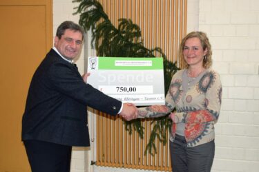 Großzügige Spende des Jagdvereins Untertaunus e.V.